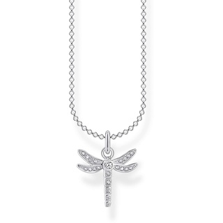 Thomas Sabo Damen Halskette Libelle silber 925 Sterlingsilber, 38-45 cm Länge