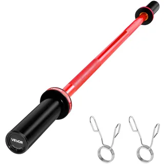 Vevor Langhantelstange Zugstange 120 cm mit geriffeltem Griff für Krafttraining 227 kg Tragkraft
