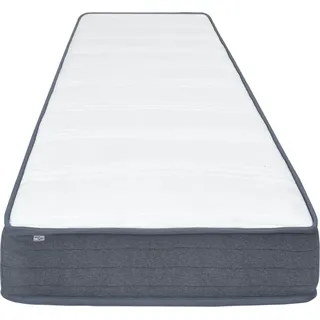 vidaXL Boxspringbett-Matratze Mittel 200 x 90 x 20 cm - Dunkelgrau, Weiß