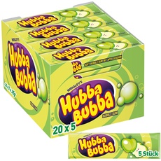 Wrigley's Hubba Bubba Kaugummi Apfel, 20er Pack (20 x 5 Stück)