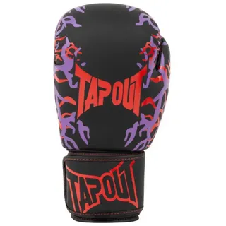 Tapout Origin Kunstleder-boxhandschuhe - Black / Red / Aubergine - 16 oz