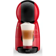 Krups Nescaf Dolce Gusto Piccolo XS rood koffiezetapparaat Ultra Compact koffiepad koffiemachine multidran, Kapselmaschine, Rot, Schwarz
