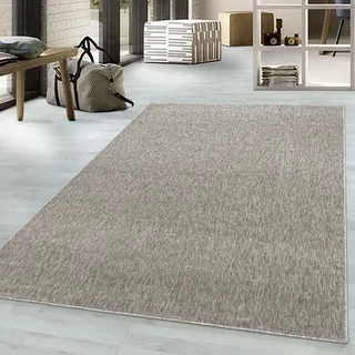 Teppich AYYILDIZ TEPPICHE "Nizza 1800 Kurzflorteppich", beige, B:280cm H:6mm L:370cm, Polypropylen, Teppiche, Teppich, pflegeleicht, leicht melierter Kurzflor, ringsum gekettelt, Wohnzimmer