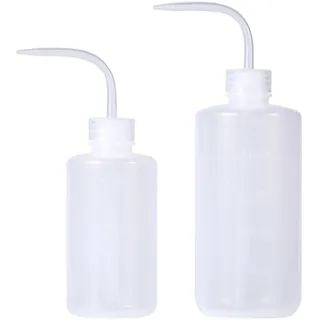 2 Stück Mini Gießkanne 250/500 ml für Zimmerpflanzen Sukkulente Kaktus Kunststoff Spritzflasche Squeeze Kleine Gießkanne Bonsai Terrarium Orchideen Sämling Lab Wash Label Tattoo Gerät
