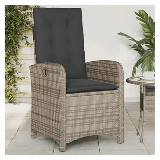 vidaXL Gartensessel 58,5 x 58,5 x 93 cm grau