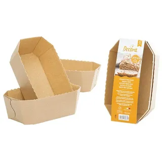Decora Brot Papier-Backformen 5tlg 15,3 x 8,8 x 6 cm