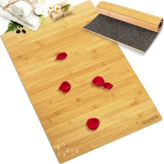 SereneLife Badteppich Bambus 60 x 40 cm