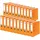 20er Pack PP-Color Kunststoff-Ordner, Made in Germany, 8 cm breit DIN A4 orange Vegan Ringbuch Hefter Mappe