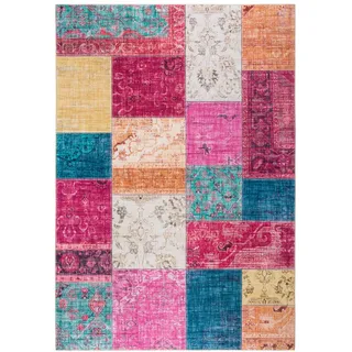 LUXOR LIVING -LUXOR- living Teppich Wohnzimmer Prima im Vintage Design - Wohnzimmerteppich Teppich Kurzflor Digitaldruck in zeitlosem Design Multi 160 x 230 cm
