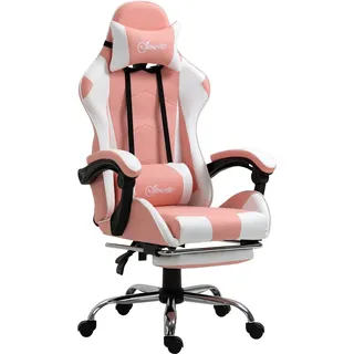 Vinsetto Gamingstuhl Kunstleder Rosa