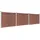 Zaunelement Set WPC 526 x 146 cm Braun