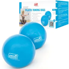 Sissel Pilates Toning Ball 2er-Set 450g | Optimale Ergänzung für Balance & Kraft | Vielseitiges Training für Arme, Schultern & Oberkörper | Kompakt & Effektiv | Farbe: Blau