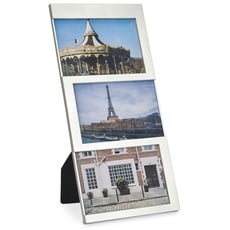 balvi Fotorahmen Dijon Silber Fassungsvermögen: 3 Fotos mit den Abmessungen 10 x 15 cm Fotorahmen Tis