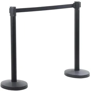 Yaheetech Absperrbänder Personenleitsystem Airport Absperrständer - 2 Stück Absperrpfosten Abgrenzungspfosten