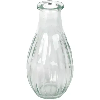 Talking Tables Blumenvase aus klarem Glas, stilvoller, einzelner Stiel, Elegante Tischdekoration für Hochzeiten, Fensterbankdeko, Gartenpartys, Sommeressen, Kaminsims-Styling und als Geschenk, 14 cm