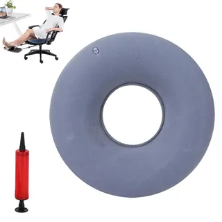 Miayical Sitzring nach OP & Hämorrhoiden Sitzkissen – Orthopädisches Ringkissen mit Pumpe für Schwangerschaft, Steißbein, Ischias & Dekubitus | Medizinisches Donut Kissen zur Schmerzlinderung, Grau