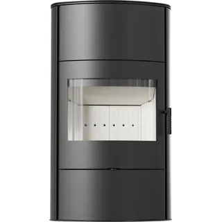 Kaminofen aus Stahl KRATKI AB/S/2/ROLLO Hoch Ø 150 10 kW - Schwarz