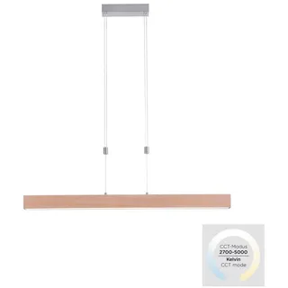 just light. JUST LIGHT LED AMANDA Holz stufenlos dimmbar Touchdimmer, CCT Farbwechsel (2900 lm)