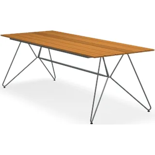 HOUE SKETCH Esstisch Bambus Stahlgestell Grau