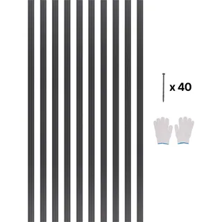 Metall-Landschaftseinfassung, 10er-Pack, 152,4 cm, rostbeständig, biegsam, für Hof und Garten
