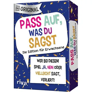 Münchner Verlagsgruppe GmbH Pass auf, was du sagst – Die Edition für Erwachsene: Wer bei diesem Spiel »Ja«, »Nein« oder »Vielleicht« sagt, verliert! | Das Original. perfekte Geschenk für alle ab 18 Jahren