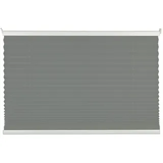 MYDECO mydeco® 100x130 cm [BxH] in hellgrau - Plissee Jalousie ohne bohren, Rollo für innen incl. Klemmträger (Klemmfix) - Sonnenschutz, Sichtschutz für Fenster