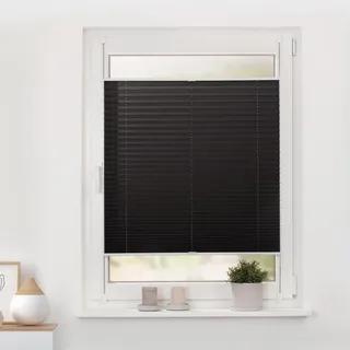 Plissee LICHTBLICK ORIGINAL "Plissee Klemmfix, ohne Bohren, verspannt" Gr. 6, grau (grau, weiß, weiß), B:90cm H:130cm, Plissees, Plissee, lichtdurchlässig, blickdicht