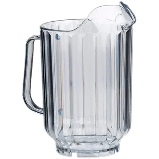 APS Pitcher, Ø 13 cm, H: 21 cm, für eine Füllmenge von 1,5 Liter, Bierkrug, Karaffe für Limonade, Wasserkaraffe, Kunststoff-Karaffe, transparent