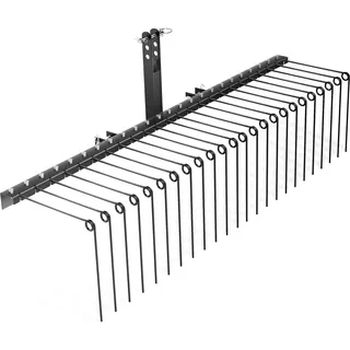 Wiltec Vertikutierer 183cm für Aufsitzmäher, Rasenlüfter Rasenpflege Rasentraktor (Rasentraktor)