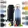 500ml doppelwandige Trinkflasche Edelstahl 500ml Isolierflasche 500ml BPA frei Edelstahl Trinkflasche 500ml/Teeflasche Trinkflasche Thermo 500ml Grey Blue Dark Ocean