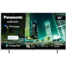 Panasonic TX-50LXW724 126 cm LED Fernseher (50 Zoll, HDR Bright Panel, 4K Ultra HD, Triple Tuner, HDMI, USB, Smart TV), Silber