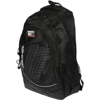 City Rucksack Schule Arbeit & Freizeit Bag DINA 4 Outdoor Schulrucksack Sport - Schwarz
