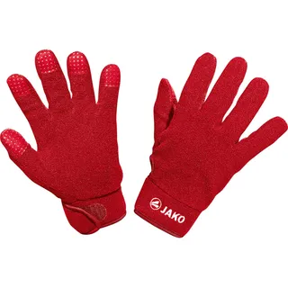 JAKO Unisex Feldspielerhandschuhe Fleece, Rot, 10