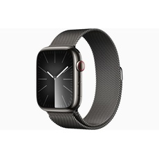 Apple Watch Series 9 GPS + Cellular 45mm - Graphite Stainless Steel Case with Graphite Milanese Loop