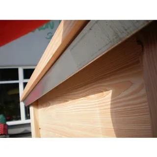 KGT Schneckenkante Woody light 127 x 80 x 5 cm Silber