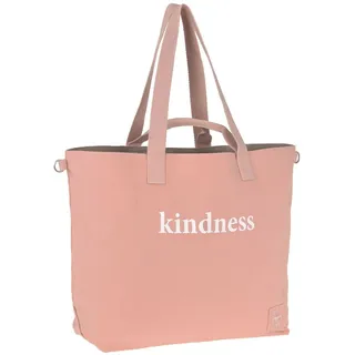 LÄSSIG Baby Einkaufstasche Kinderwagentasche Bio-Baumwolle waschbar/Green Label Cotton Statement Shopper, Rose, 1101034787