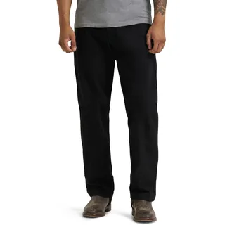 Wrangler Rugged Wear Woodland Thermo-Jeans für Herren | Große Größen, Stonewash-Rot, entspannte Passform mit geradem Bein, gestepptes Thermofutter, Five-Pocket-Styling