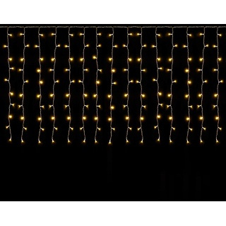 SALCAR 6m x 1m Eisregen LED Lichtervorhang Außen Innen, 300er LED Lichterkette Fenster Weihnachten, Weihnachtsbeleuchtung Hängend mit 9 Modi und Memory-Funktion, Warmweiß