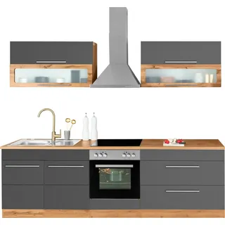 kochstation Küchenzeile KS-Wien 260 cm grau