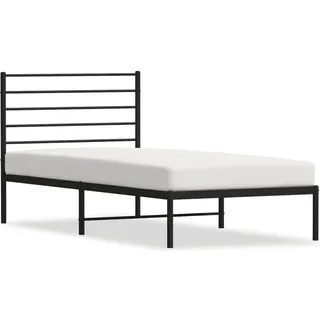 vidaXL Bettgestell mit Kopf- und Fußteil Metall Weiß 180x200 cm - Weiß