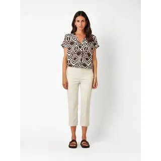 3/4-Hose TONI, Damen, Gr. 38, N-Gr, sand, Web, Obermaterial: 77% Baumwolle, 20% Polyamid, 3% Elasthan, unifarben, 3/4-Länge, Hosen 3/4-Hose, mit Stretch