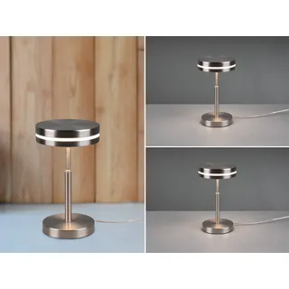 2-er Set kleine moderne Nachttischlampen für Fensterbank & Schlafzimmer, Silber