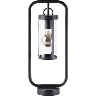 Brilliant Sockelleuchte Metall/Glas 48 cm E27 1 Stk. schwarz