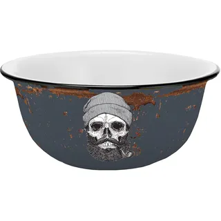 Müslischale Sailor Skull Emaille-Optik 600ml