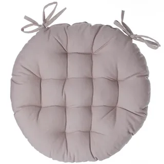 Atmosphera Createur d ́interieur Stuhlkissen rund beige , Naturmaterialen , Heimtextilien, Wohntextilien, Sitzkissen