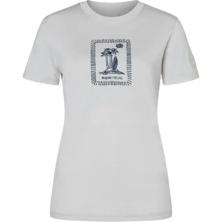 Super.Natural W Palm Island BIO J Tee white stone melange/blueberry (14E) M