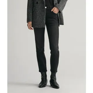 GANT Cropped Slim Fit Jeans Black Worn In 29