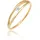 Ring Verlobung Schlicht mit Diamant 0 06 ct 585 Gelbgold