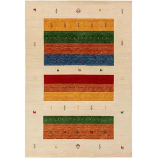 Kunstloft Wollteppich Jamal Multicolor/Beige 300x400 cm , Multicolor, Beige , Textil , Beton Optik , Rechteckig , 300x1 cm , Gots , pflegeleicht , Teppiche und Böden, Teppiche, Schafwollteppiche