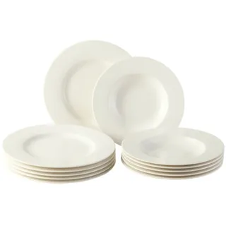 Vivo Villeroy & Boch Group Kaffee Set Basic White Kaffeegedeck 18-tlg. unifarben